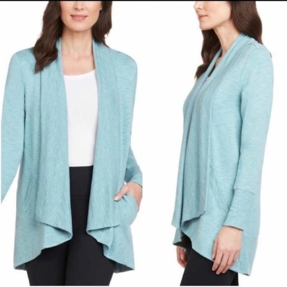 MAX & MIA Drape Front Cardigan - XS - Picture 1 of 5